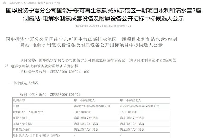 Winning the bid! PERIC Hydrogen Technologies Co., Ltd signs 16 more sets of 1000 cubic meter alkaline water electrolysis hydrogen production equipment